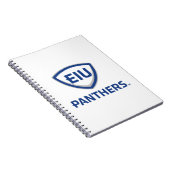 イリノイ州東部のPanthers Shield & Wordmarkロゴ ノートブック (右側)