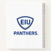 イリノイ州東部のPanthers Shield & Wordmarkロゴ ノートブック (裏面)