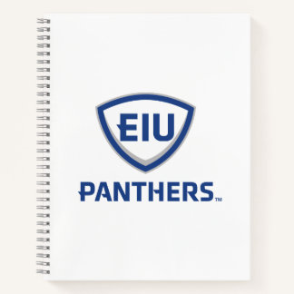 イリノイ州東部のPanthers Shield & Wordmarkロゴ ノートブック