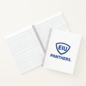 イリノイ州東部のPanthers Shield & Wordmarkロゴ ノートブック (内部)