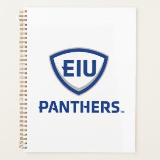 イリノイ州東部のPanthers Shield & Wordmarkロゴ プランナー手帳