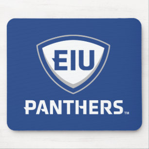 イリノイ州東部のPanthers Shield & Wordmarkロゴ マウスパッド