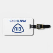 イリノイ州東部のPanthers Shield & Wordmarkロゴ ラゲッジタグ (正面横)