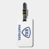 イリノイ州東部のPanthers Shield & Wordmarkロゴ ラゲッジタグ (正面縦)