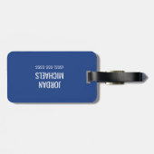 イリノイ州東部のPanthers Shield & Wordmarkロゴ ラゲッジタグ (裏面横)