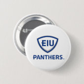 イリノイ州東部のPanthers Shield & Wordmarkロゴ 缶バッジ (正面&裏面)