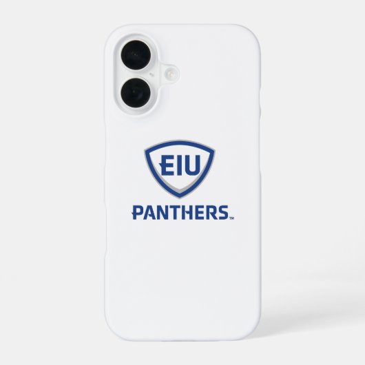 イリノイ州東部のPanthers Shield & Wordmarkロゴ iPhone 16ケース (裏面)