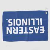 イリノイ州東部ワードマークロゴ ゴルフタオル (横)