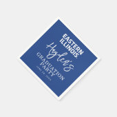 イリノイ州東部ワードマークロゴ スタンダードカクテルナプキン (角)