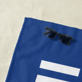 イリノイ州東部ワードマークロゴ ビーチタオル (インサイチュ)