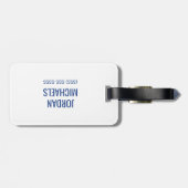 イリノイ州東部ワードマークロゴ ラゲッジタグ (裏面横)