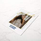 イリノイ州東部ワードマークロゴ 箔招待状 (回転した状態)