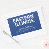 イリノイ州東部ワードマークロゴ 長方形シール (封筒)