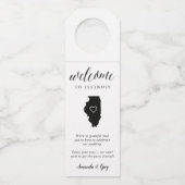 イリノイ州結婚の歓迎 ボトルネックタグ (正面)