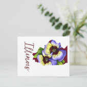 イリノイ州花 ポストカード (スタンド正面)