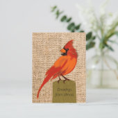 イリノイ州鳥 ポストカード (スタンド正面)