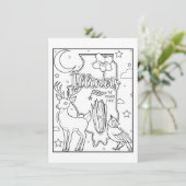 イリノイ州 カラフル コラージュ 招待状 (スタンド正面)