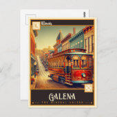 イリノイ州,ガレナ |ヴィンテージ ポストカード (正面/裏面)