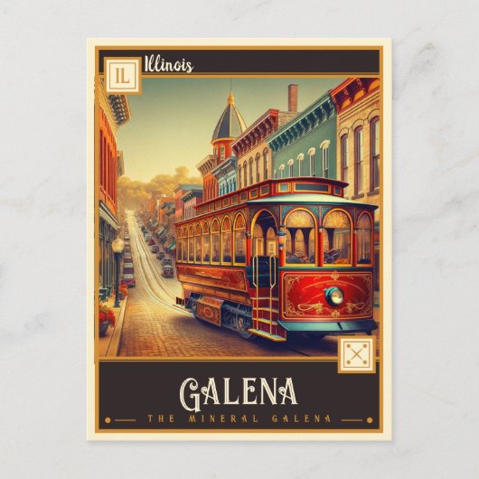 イリノイ州,ガレナ |ヴィンテージ ポストカード (正面)