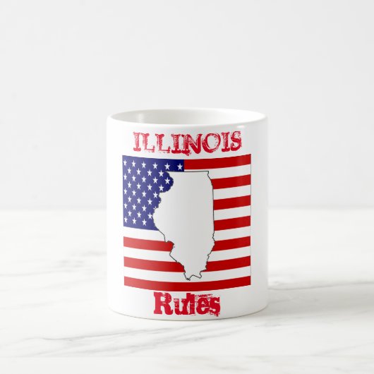 イリノイ州 コーヒーマグカップ (中央)