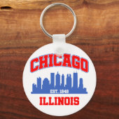 イリノイ州，シカゴ キーホルダー (裏面)