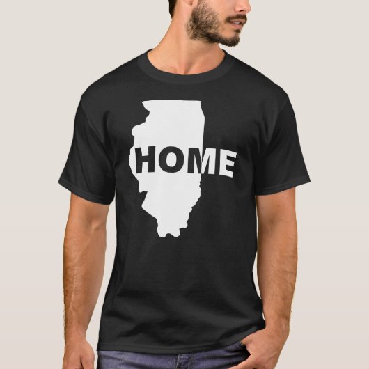 イリノイ州 ホーム・アウェイ・フロム・ホーム Tシャツ (正面)