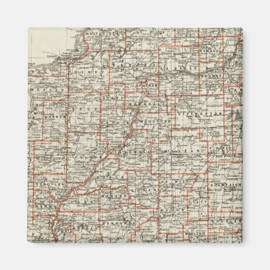 イリノイ州 マグネット (正面)