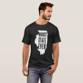 イリノイ州 – ワースト州イベ吸ルの-おもしろいグラフ Tシャツ (正面フル)