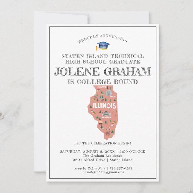 イリノイ州 |大学進学パーティー (正面)