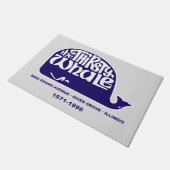 イリノイ州、川の渇いた鯨 ドアマット (アングル)