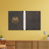 イリノイ州，州地図 キャンバスプリント (インサイチュ (リビング))