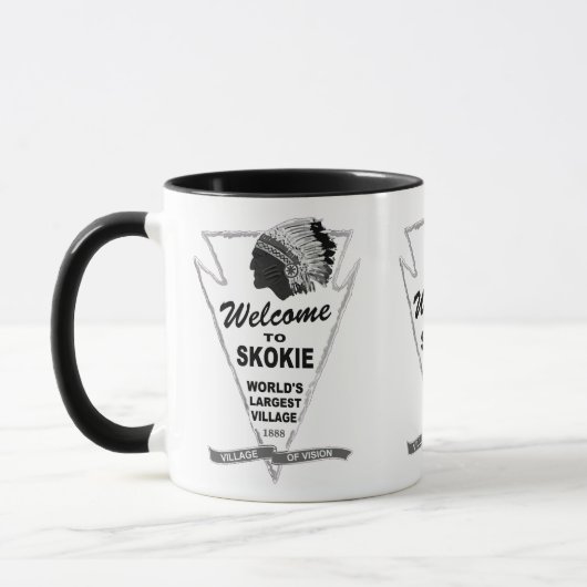 イリノイ州Skokieへようこそ マグカップ (左)