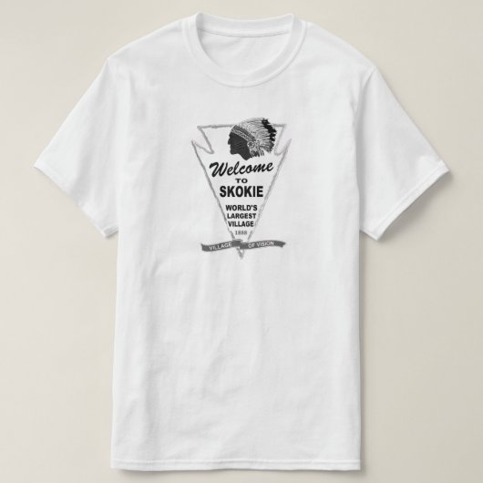 イリノイ州Skokieへようこそ Tシャツ (デザイン正面)