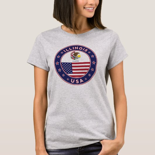 イリノイ州Tシャツ Tシャツ (正面)