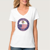 イリノイ州Tシャツ Tシャツ (正面)