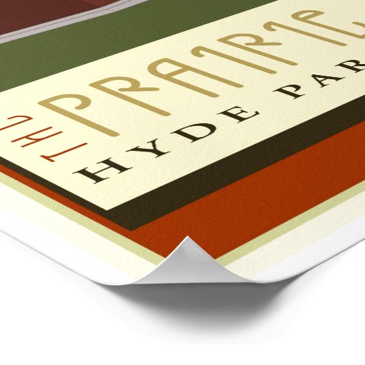 イリノイ旅行 ポスター (角)