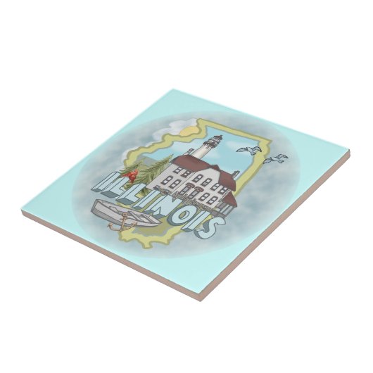 イリノイ灯台タイル タイル (側面)