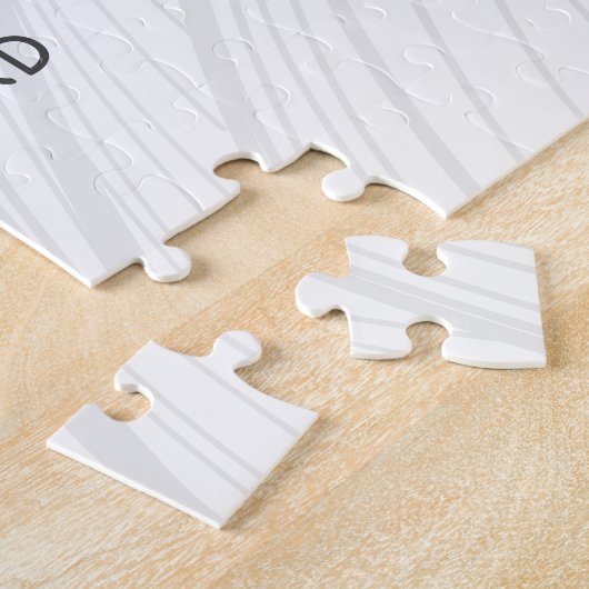 イリノイ統一された州イーグルレトロ地図ヴィンテージUSA ジグソーパズル (側面)