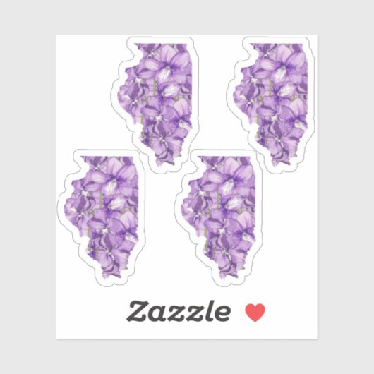 イリノイ花 シール (シート)