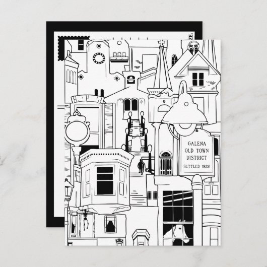 イリノイ貝柱 ポストカード (正面/裏面)