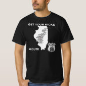 イリノイ蹴ルート66にアクセス Tシャツ (正面)