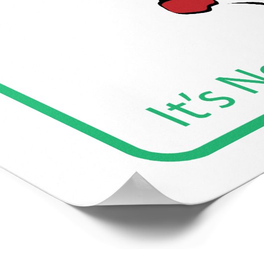 イリノイ道路標識 ポスター (角)