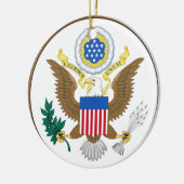 イリノイ陶器のクリスマス装飾品 セラミックオーナメント (左)