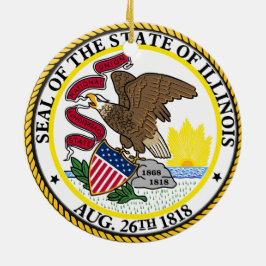 イリノイ陶器のクリスマス装飾品 セラミックオーナメント