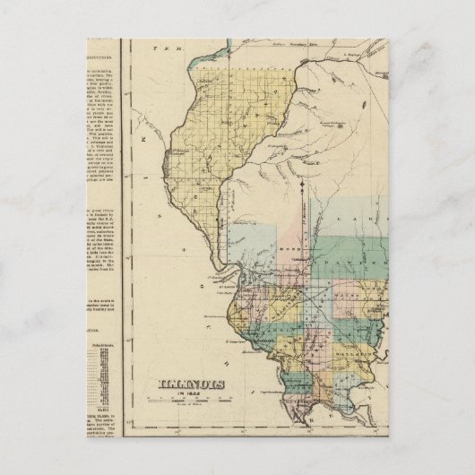 イリノイ1822年 ポストカード (正面)