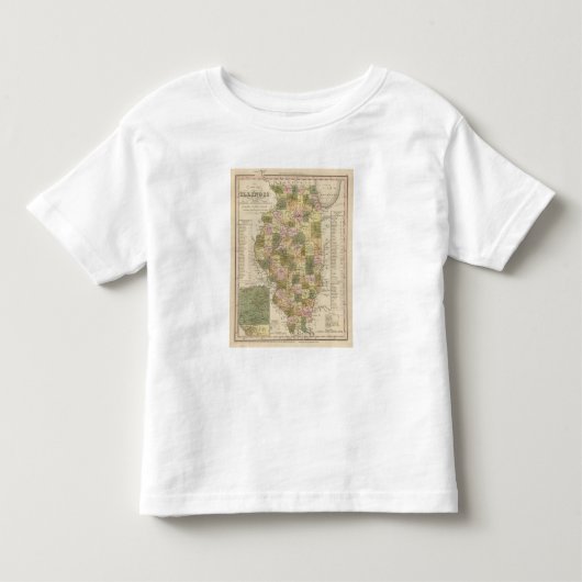 イリノイ2の新しい地図 トドラーTシャツ (正面)