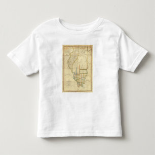 イリノイ3の地図 トドラーTシャツ