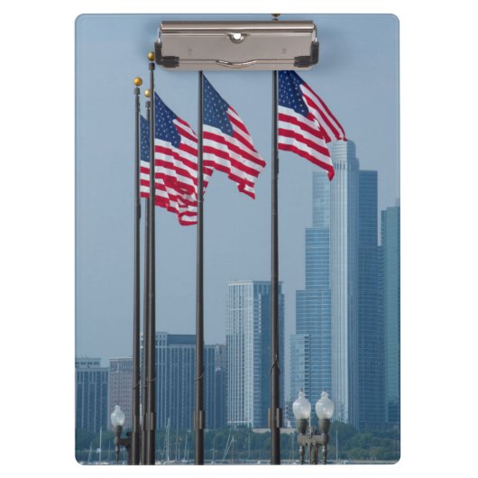 イリノイ、シカゴ。 海軍桟橋、米国は飛行に印を付けます クリップボード (正面)