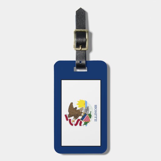 イリノイ ラゲッジタグ (正面縦)
