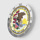 イリノイ ラージ壁時計 (傾斜)